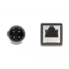 DeLOCK M12 adapterio kabelis D-koduotas 4 kontaktų kištukas į RJ45 lizdą 50 cm