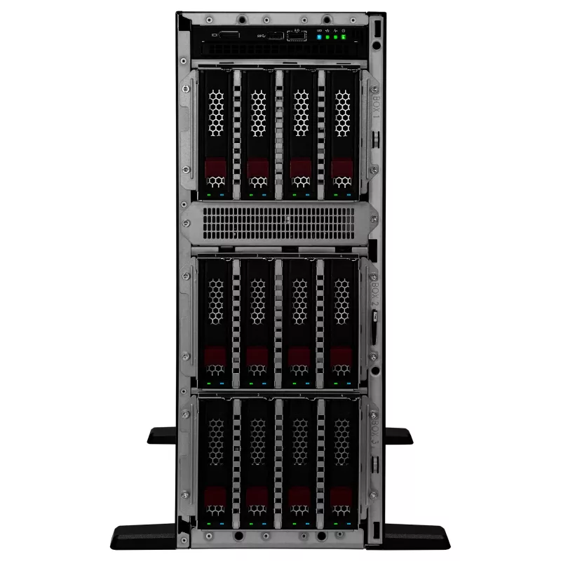 HP Enterprise ProLiant ML350 Gen11 bokštinis serveris su Intel Xeon Sidabrinė 4510 2,4 GHz 12 branduolių procesoriumi ir 64 GB DDR5 (2×32 GB) atminties. Sukonfigūruotas su…