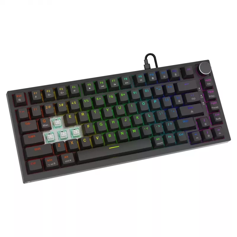 Savio ASTRAL BLACK JADE klaviatūra žaidimams USB QWERTY US International