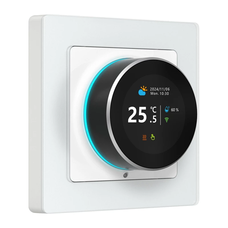 Išmanusis termostatas „Avatto WT20R-WH-3A-W WiFi“ – kambario temperatūros valdiklis su Wi‑Fi ir energijos taupymo režimais