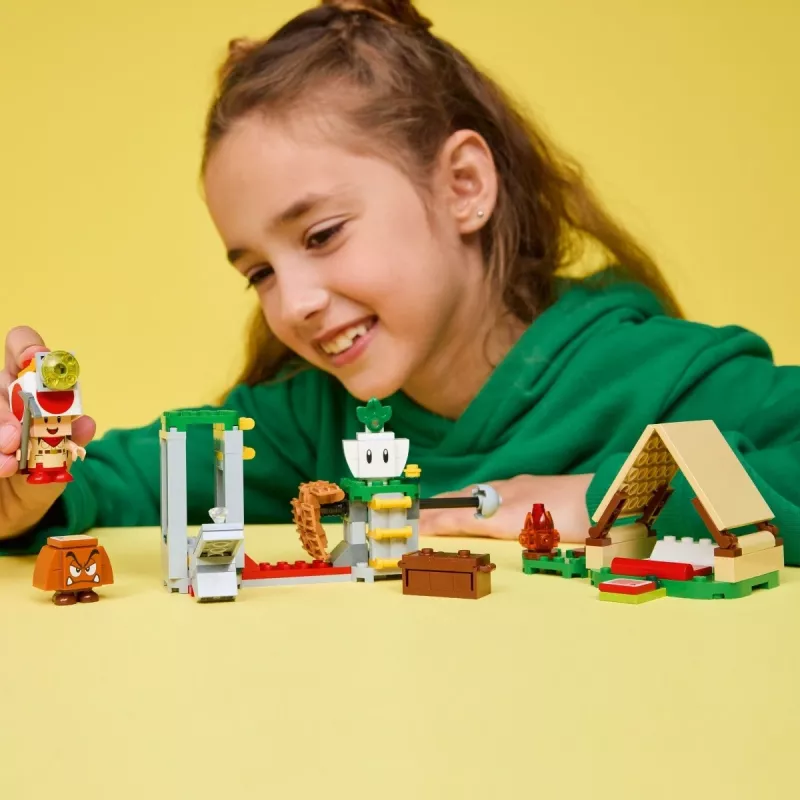 Konstruktorius LEGO Captain Toad's Camp rinkinys 72040 su interaktyviomis Super Mario funkcijomis