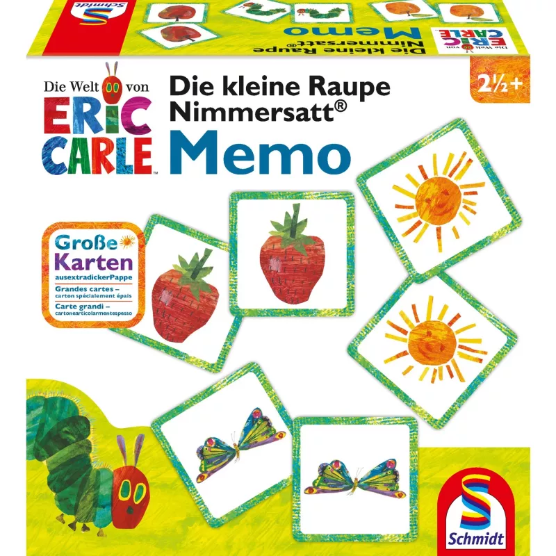 Die kleine Raupe Nimmersatt Memory, atminties žaidimas