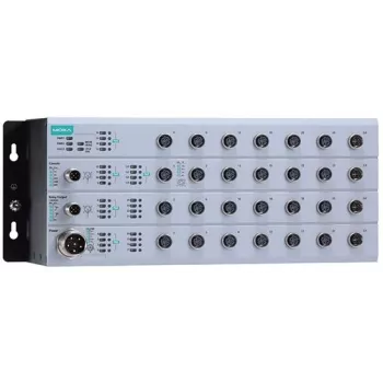 Pramoninis valdomas M12 Ethernet komutatorius MOXA EN50155 8 prievadų