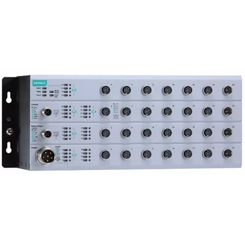 Pramoninis valdomas M12 Ethernet komutatorius MOXA EN50155 8 prievadų