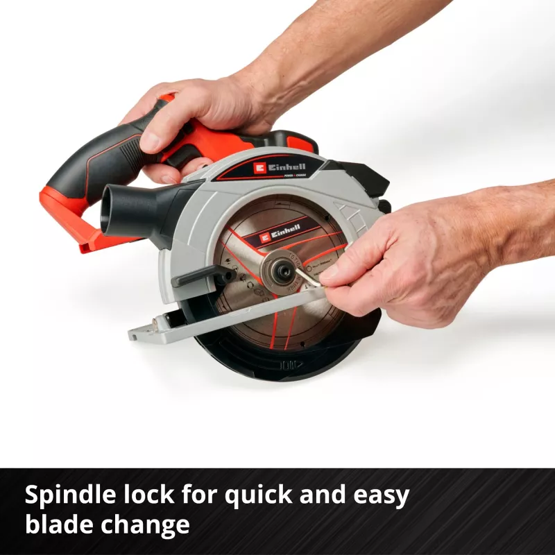 Einhell TE-CS 18/165-1 Li - Solo 16,5 cm Juoda, Raudona, Sidabrinė 4200 RPM