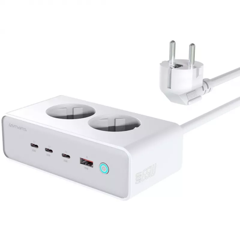 Pakrovėjas 4smarts 540065 Universalus AC Greitasis Krovimas 4 Prievadai
