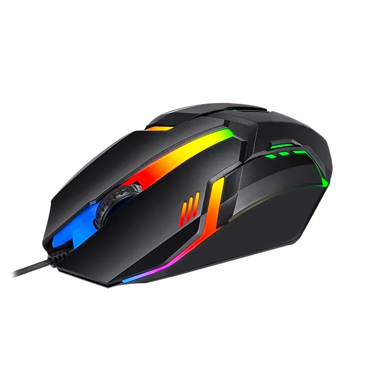 Laidinė žaidimų pelė VAKOSS TM-5133K, optinė 1000 DPI, 3 mygtukai, USB, juoda