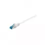 Wentronic Goobay CAT 6a komutacinis kabelis, S/FTP (PiMF), baltas, 30 m – LSZH be halogenų, varis (94909)