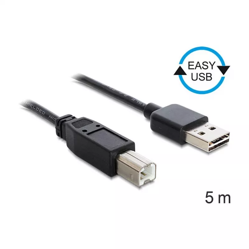 USB laidas DeLOCK 85553 USB 2.0 5m USB A USB B juodas