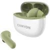 CANYON Ausinės Į ausis TWS-5, Žalia Bluetooth 5.3, liečiamasis valdymas, įkrovimo įvestis: USB-C