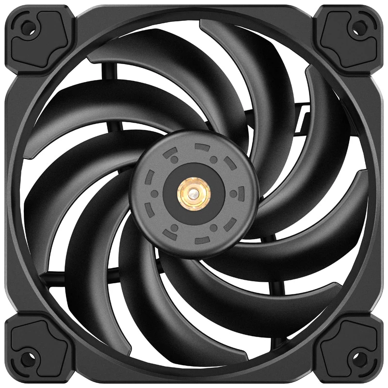 120 mm korpuso ventiliatorius Jonsbo HF-120 PWM, juodas, 120×120×25 mm, PWM valdymas