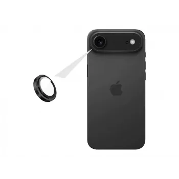 Kameros stiklas, skirtas Apple iPhone 17 Air — FIXED keičiamasis objektyvo dangtelis, juodas, tiesioginio pritaikymo