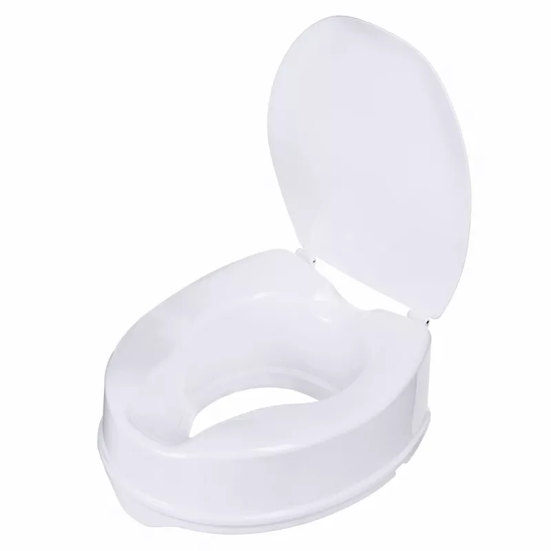 Pakeliamo tualeto sėdynės priedas ActionMed NT15AM — prailginimas, 15 cm aukštis, polipropilenas, užrakinamas, maks. apkrova 180 kg, vidinė anga 210×268 mm, plotis 360 mm