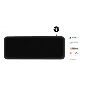Elektrinis šildytuvas Mill Invisible Smart WiFi Šildytuvas 1300 W patalpoms iki 19 m² juodas IPX4