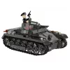 Statybinis rinkinys Cobi Panzer I Ausf. B – 654 detalės, detalus tanko modelio rinkinys