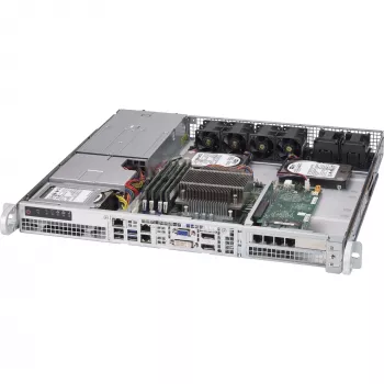 Supermicro - SuperChassis 515-R407 - 1U montuojamas stovo korpusas STD ir WIO MB 2 x 2,5 šviesos diodai 4 x PWM ventiliatorius 2 x ventiliatoriai AOC aušinimui PSU 400 W 43 x 437 x 429 mm
