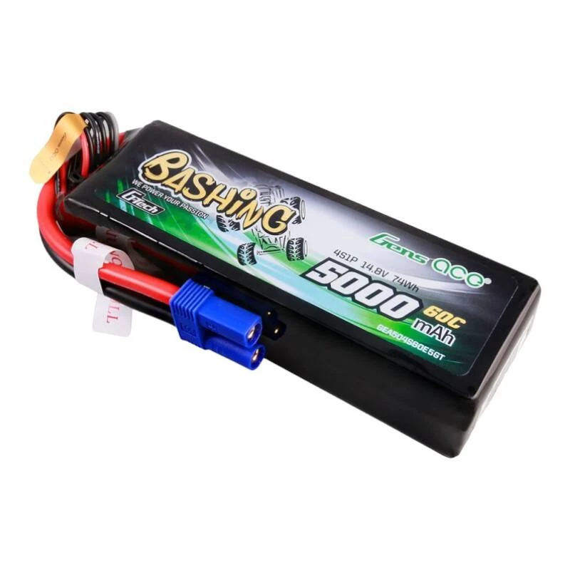 Baterija Gens ace G-Tech 5000mAh 14.8V 4S1P 60C LiPo pakuotė