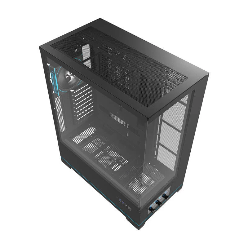 Kompiuterio korpusas darkFlash DY451L PRO Juoda ATX juodas