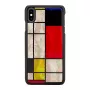 iKins išmaniojo telefono dėklas, skirtas iPhone XS Max, Mondrian Juoda – apsauginis dėklas, kietas apvalkalas