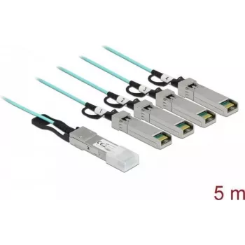 Aktyvus optinis kabelis QSFP+ į 4 x SFP+ 5 m DeLOCK 84069