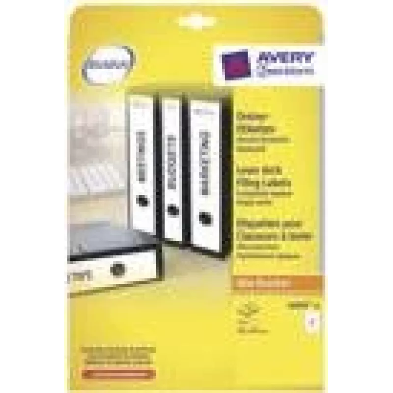Segtuvų etiketės Avery L6059-25 Baltos 59 x 297mm