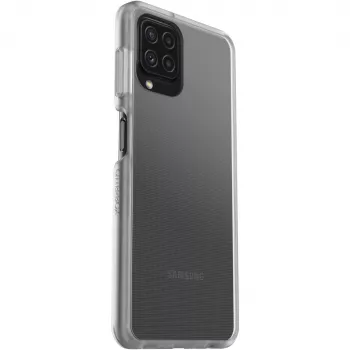 React + Trusted Glass permatomas apsauginis dėklas + ekrano apsauga, skirta Samsung Galaxy A22