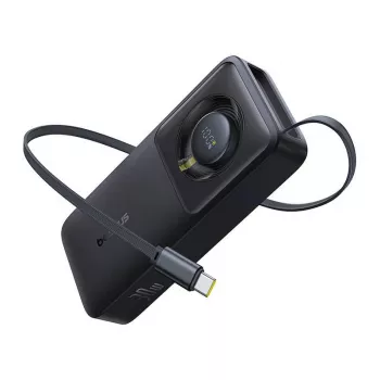 Išorinė baterija Baseus OS Free2Pull 10000mAh 30W + laidas (juoda)