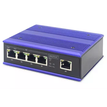 Nevaldomas komutatorius Digitus DN-650107 4 prievadų Fast Ethernet PoE