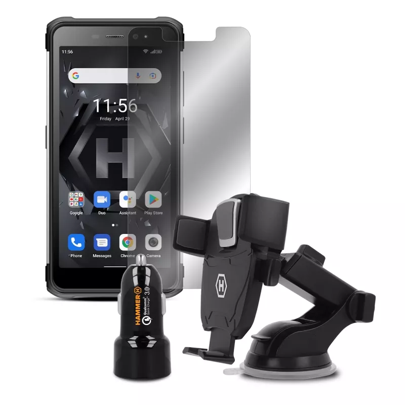 MyPhone Hammer Iron 4 Dual Sidabrinė Extreme pack