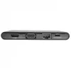 USB-C dokas - 4K HDMI, VGA, USB 3.2 Gen 1, USB-A/C šakotuvas, Gigabit Ethernet, atminties kortelių lizdai, 100W PD įkrovimas