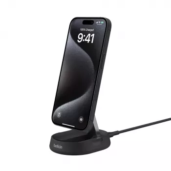 Belaidis įkroviklis Belkin BoostCharge Pro WIA008btBK greitas įkrovimas patalpoms išmanusis telefonas juodas
