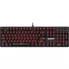Mechaninė klaviatūra DEFENDER QUEST GK-596 — RGB foninis apšvietimas, Anti-Ghosting, laidinė, kompaktiškas išdėstymas