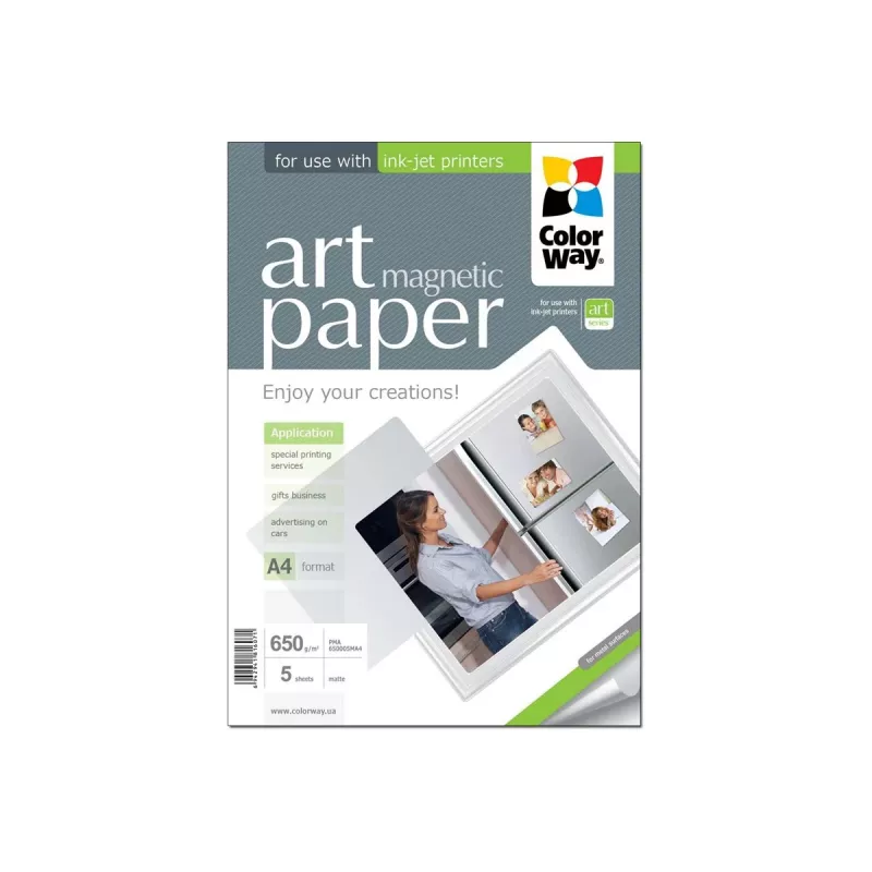 ART | Balta | 650 g/m² | A4 | A4 | Matinis magnetinis fotopopierius