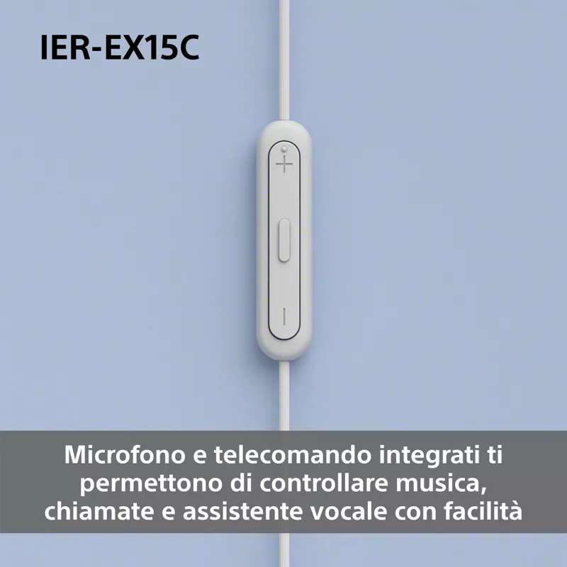 Sony IER-EX15C ausinės su mikrofonu, laidinės, įkūrinės, skambučiams ir muzikai, USB-C, juodos