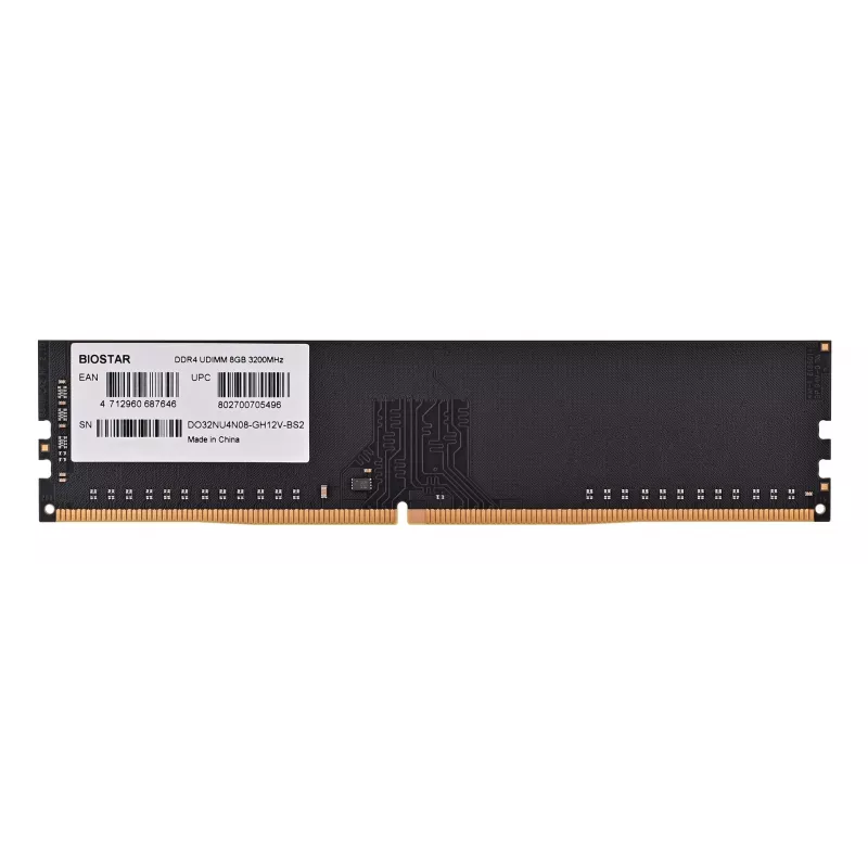 Staliniam kompiuteriui skirtas DDR4 8GB 3200MHz atminties modulis BIOSTAR DO32NU4N08