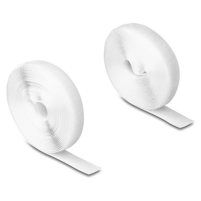 DeLOCK tvirto sukibimo lipnios juostelės 5 m x 20 mm baltos