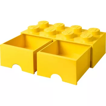 LEGO Drawer Brick 8 — geltonas (modelis 40061732) laikymo stalčius kaladėlėms ir smulkioms dalims