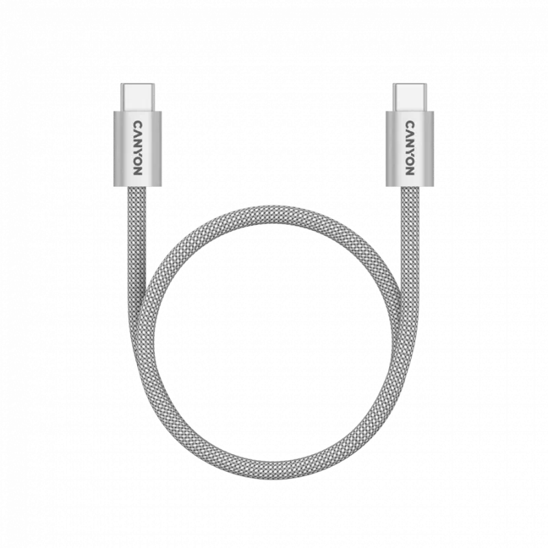 CANYON laidas OnWire 60MG C-C 60W Magnetinis pintas 1m šviesiai pilkas