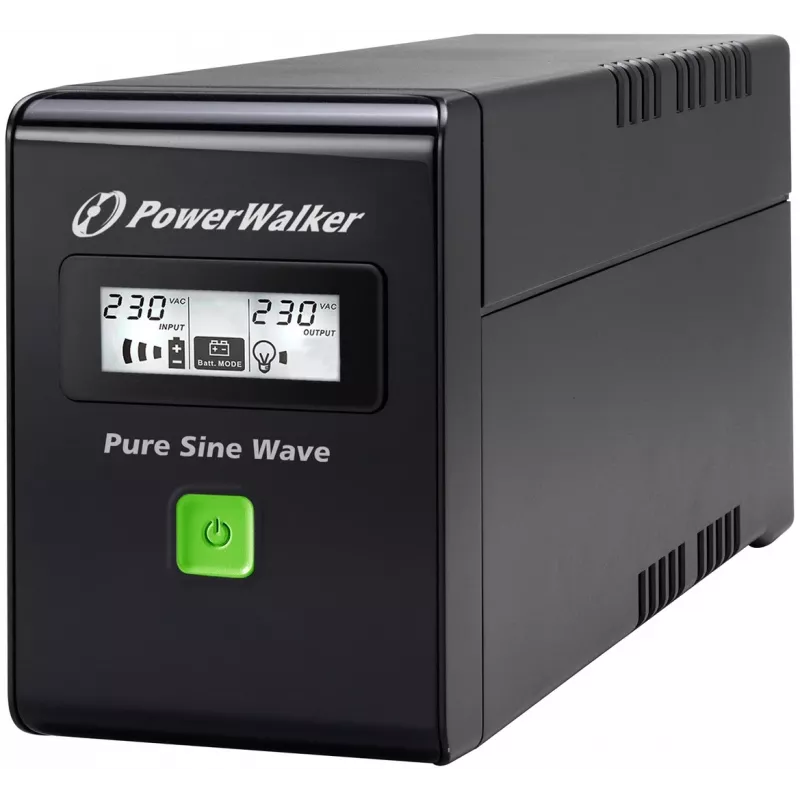 PowerWalker VI 800 SW FR nepertraukiamo maitinimo šaltinis (UPS) Linijinis-interaktyvus 0,8 kVA 480 W 2 AC lizdai