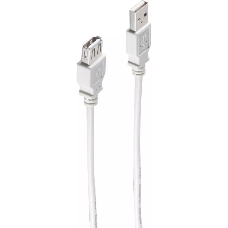 USB kabelis ShiverPeaks BS77122 USB 2.0 1.8 m pilkas