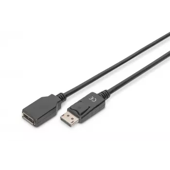 Digitus ASSMANN - DisplayPort prailginimo laidas - DisplayPort (V) - DisplayPort (K) - 2 m (DisplayPort 1.2) - Formuota - Juoda (AK-340200-020-S)