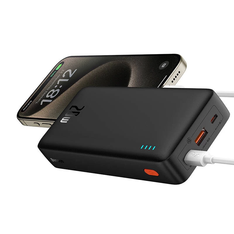 Baseus Airpow ličio polimero maitinimo bankas 20000 mAh 20 W juodas