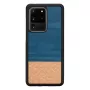 Apsauginis išmaniojo telefono dėklas Man and Wood Galaxy S20 Ultra Denim Juoda