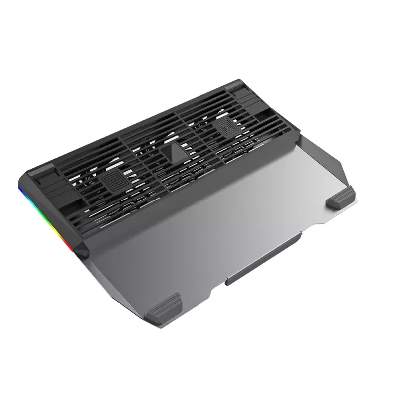 Nešiojamojo kompiuterio aušintuvas Tellur TLL491321 17,3 colio nešiojamiesiems kompiuteriams, 3 ventiliatoriai, RGB LED apšvietimas