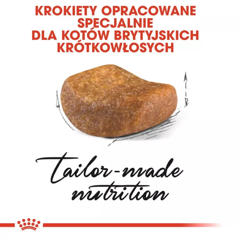 Sausas kačių maistas Royal Canin British Shorthair Adult 10 kg — paukštiena, baltymai 34%, riebalai 19%