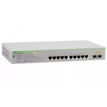 Allied Telesis GS950/10PS valdomas Gigabit Ethernet (10/100/1000) su maitinimu per Ethernetą (PoE) žalias, pilkas