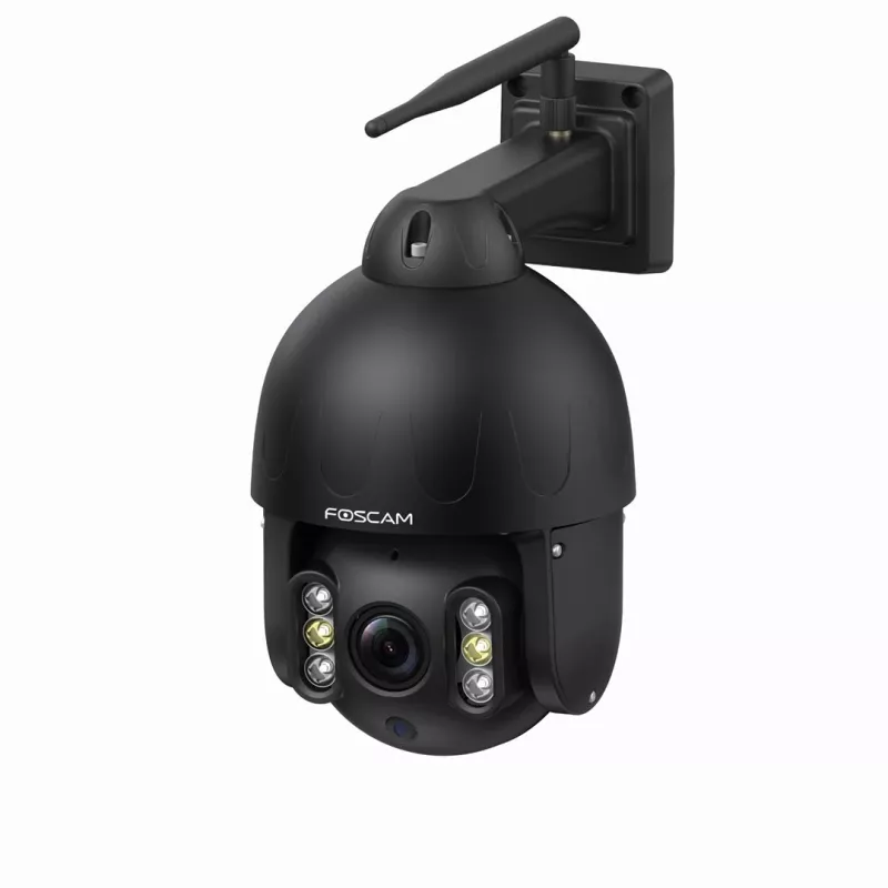 IP kupolinė stebėjimo kamera Foscam SD8P 8 MP, 4K 3840×2160, 4× optinis priartinimas, PTZ, IR 50 m, Wi‑Fi, MicroSD iki 256 GB
