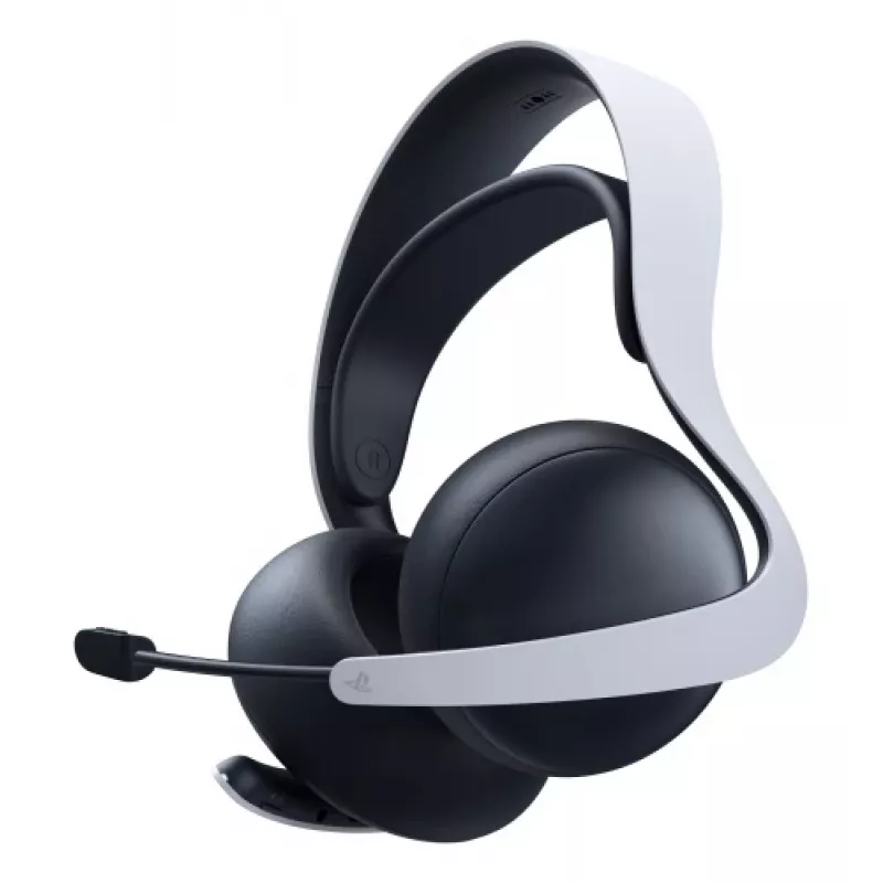 Sony PULSE Elite ausinės, laidinės ir belaidės, ant galvos, žaidimams, Bluetooth, įkrovimo stovas, juodos, baltos