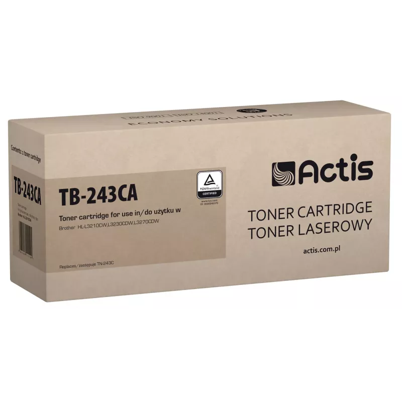 Actis TB-243CA toneris (pakaitalas Brother TN-243C; Standartinis; 1000 puslapių; žydras)
