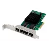 DIGITUS 4 prievadų Gigabit Ethernet tinklo plokštė, RJ45, PCI Express, Intel I350